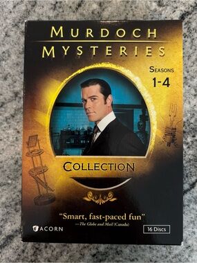Murdoch Mysteries Collection Seasons 1-4 1 2 3 4 (2008, DVD) 16-Disc Set